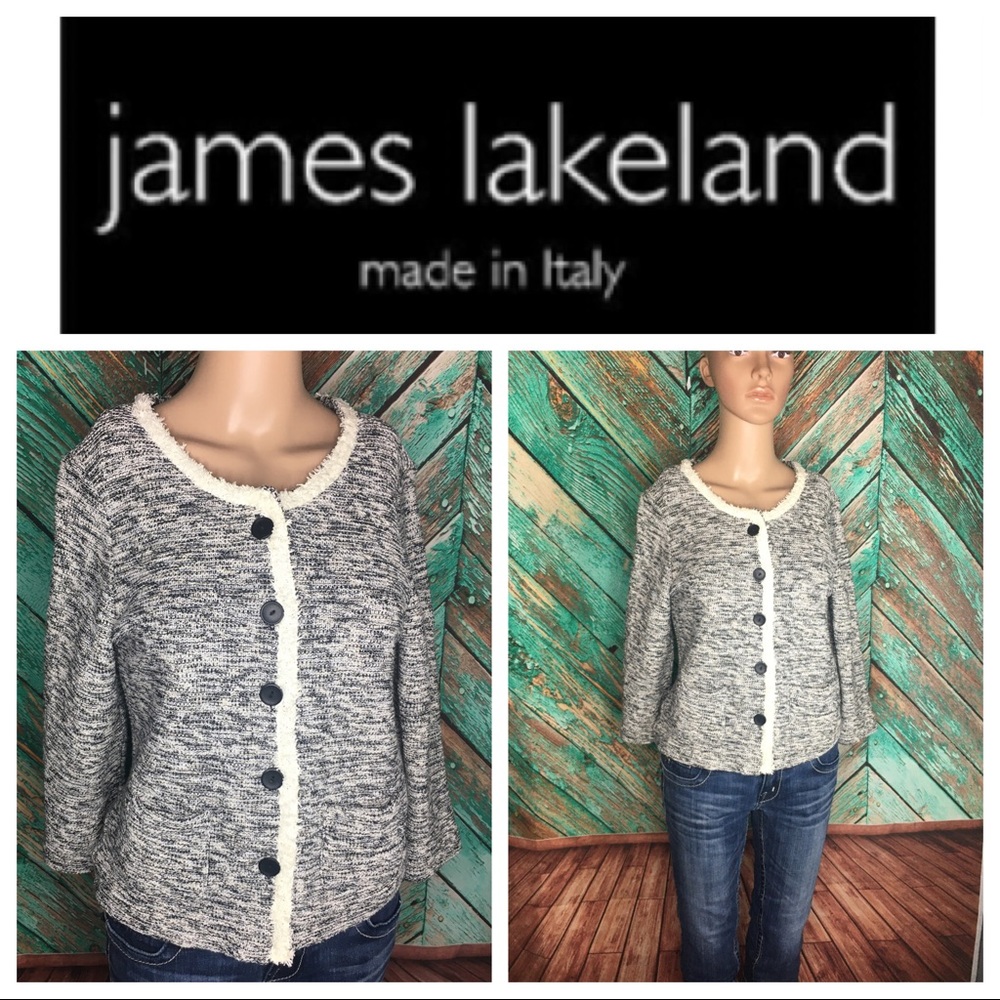James Lakeland Marled Three Quarter Sleeve Jacket